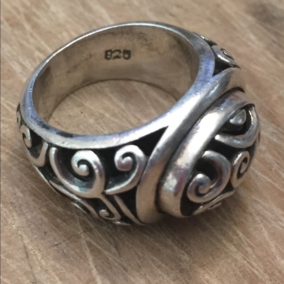 Beautiful filigree 925 sterling silver ring - Picture 1 of 7